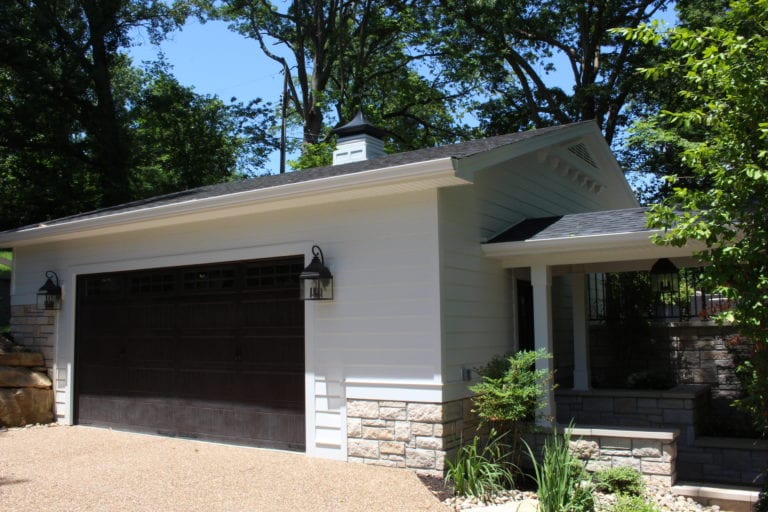 james hardie siding on garage attatchment