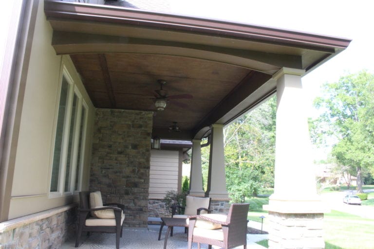 beaded fir porch ceiling