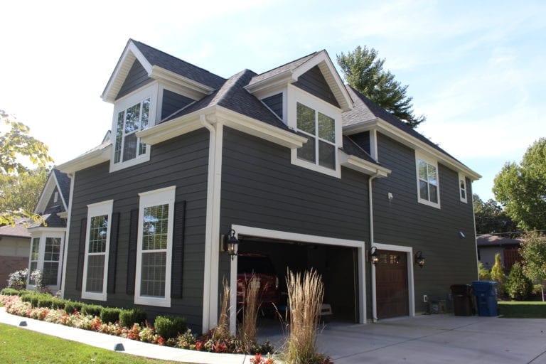 iron gray lap siding