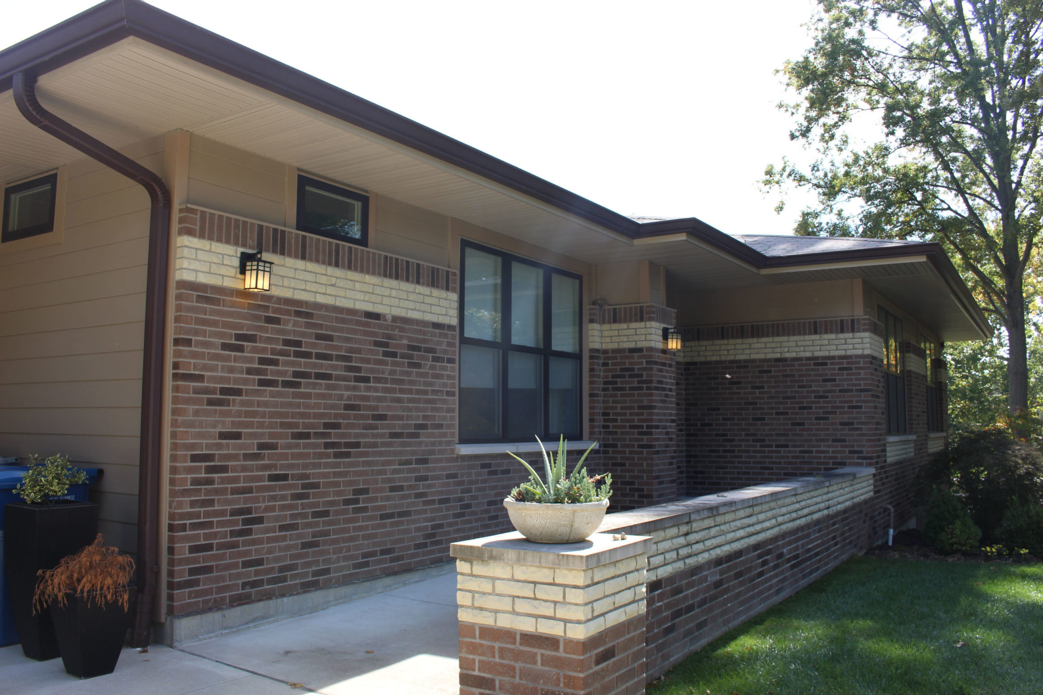 khaki brown siding