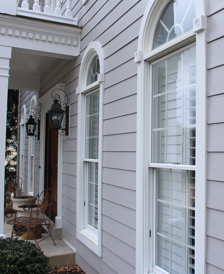 Pearl Gray lap siding