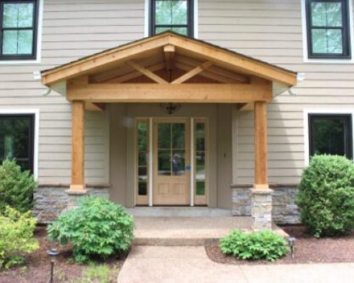 Close Up of New Front Porch